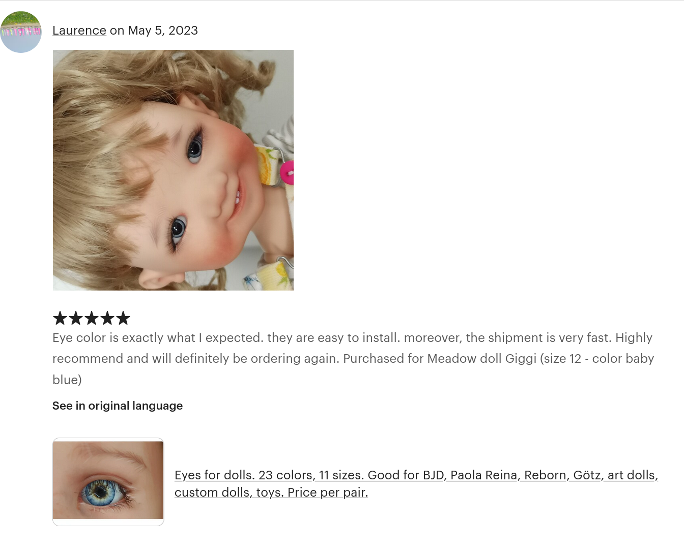 acrylic eyes for dolls review 1